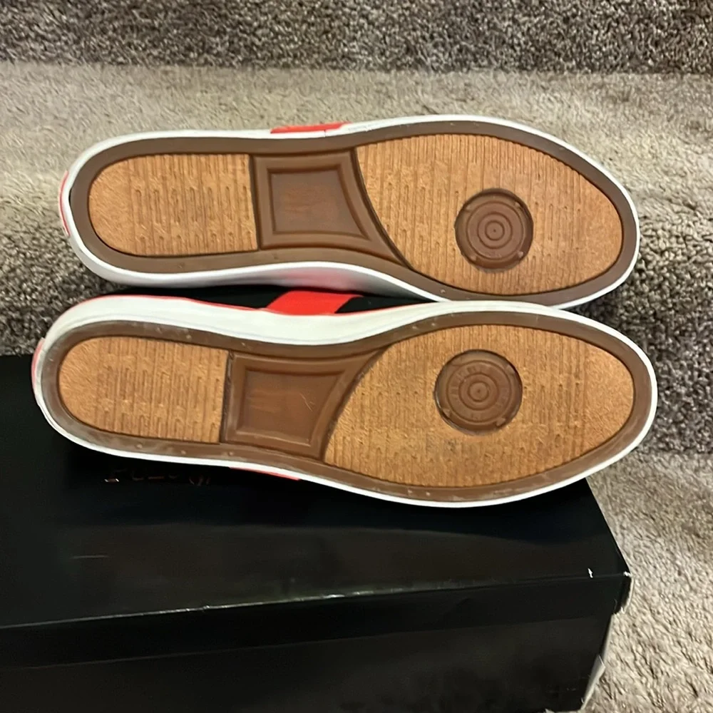 Polo Ralph Lauren Giles Boat Deck shoes sneakers new black red Mens Size 13